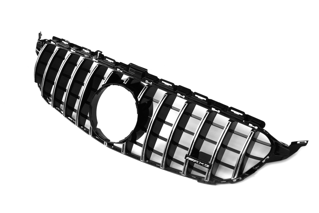 AMG Panamericana Style Grille for Mercedes-Benz C Class (AMG Line) C205/W205 2015-2018 - Silver – image 8