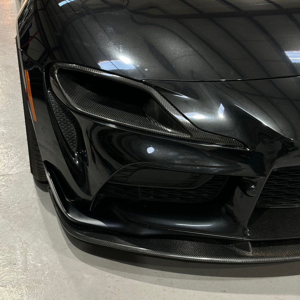 Supra A90 Headlight Delete Carbon Fiber – Rear View