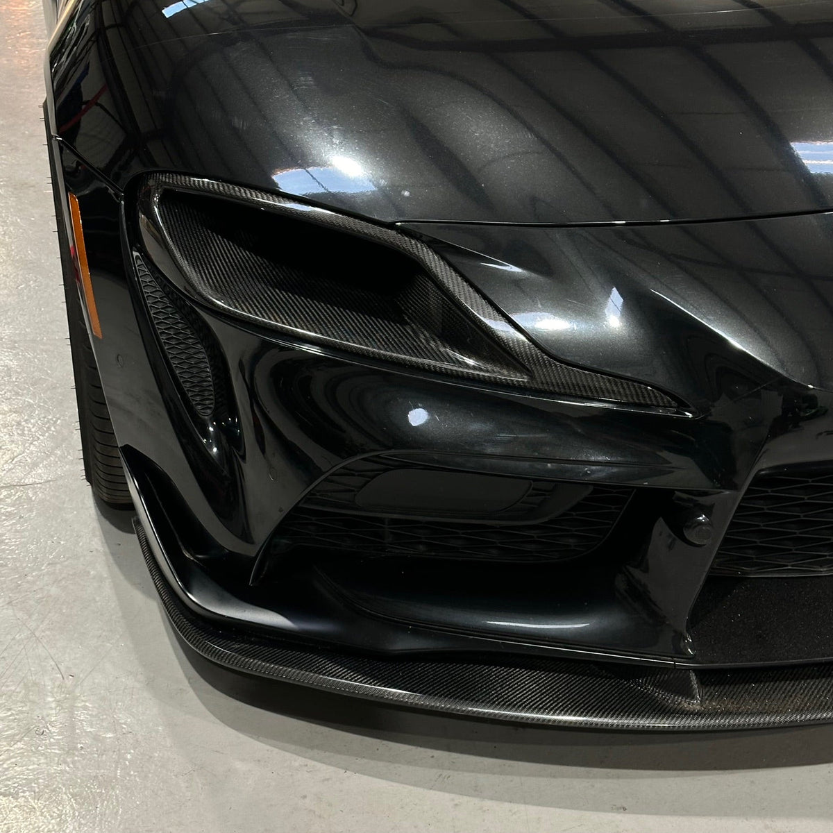 Supra A90 Headlight Delete Carbon Fiber – Rear View