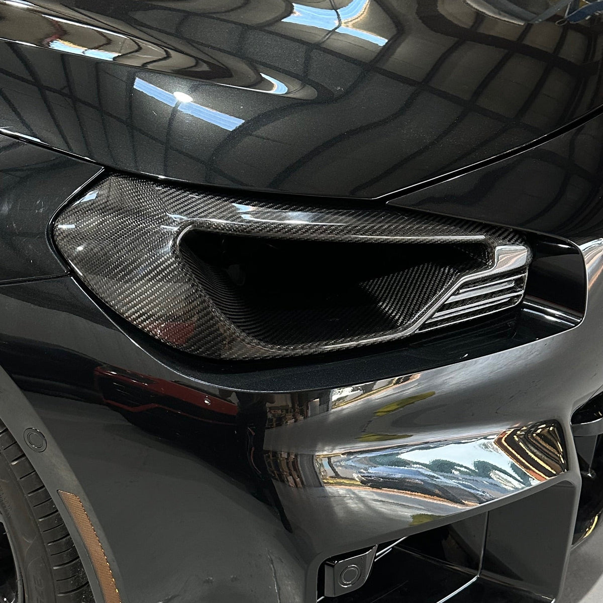 BMW M2 Headlight Delete Carbon Fiber – Rear View
