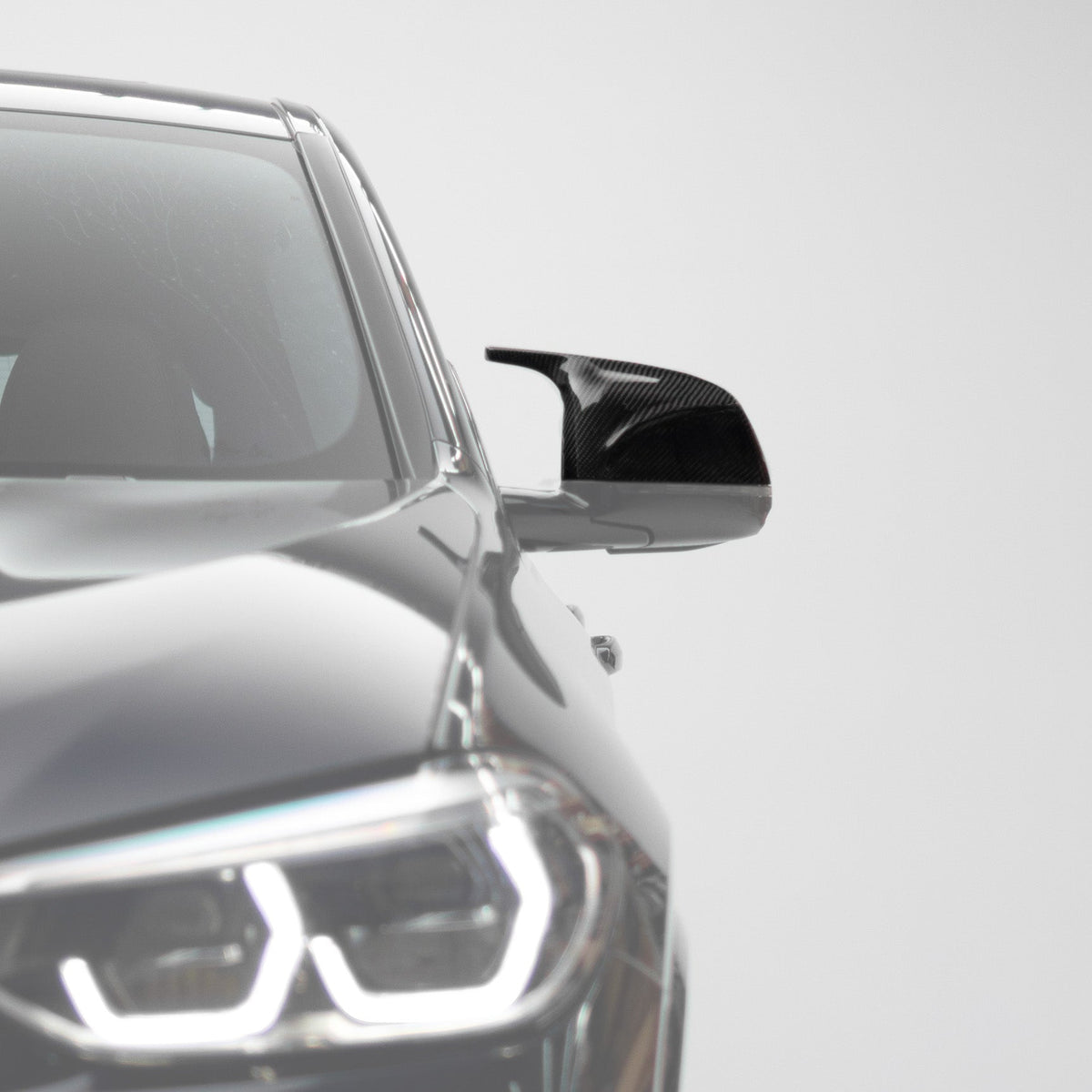M Performance Style Pre Pregged Carbon Mirror Caps for BMW X3/X4/X5/X6/X7 G01 G02 G03 G05 G06 G07
