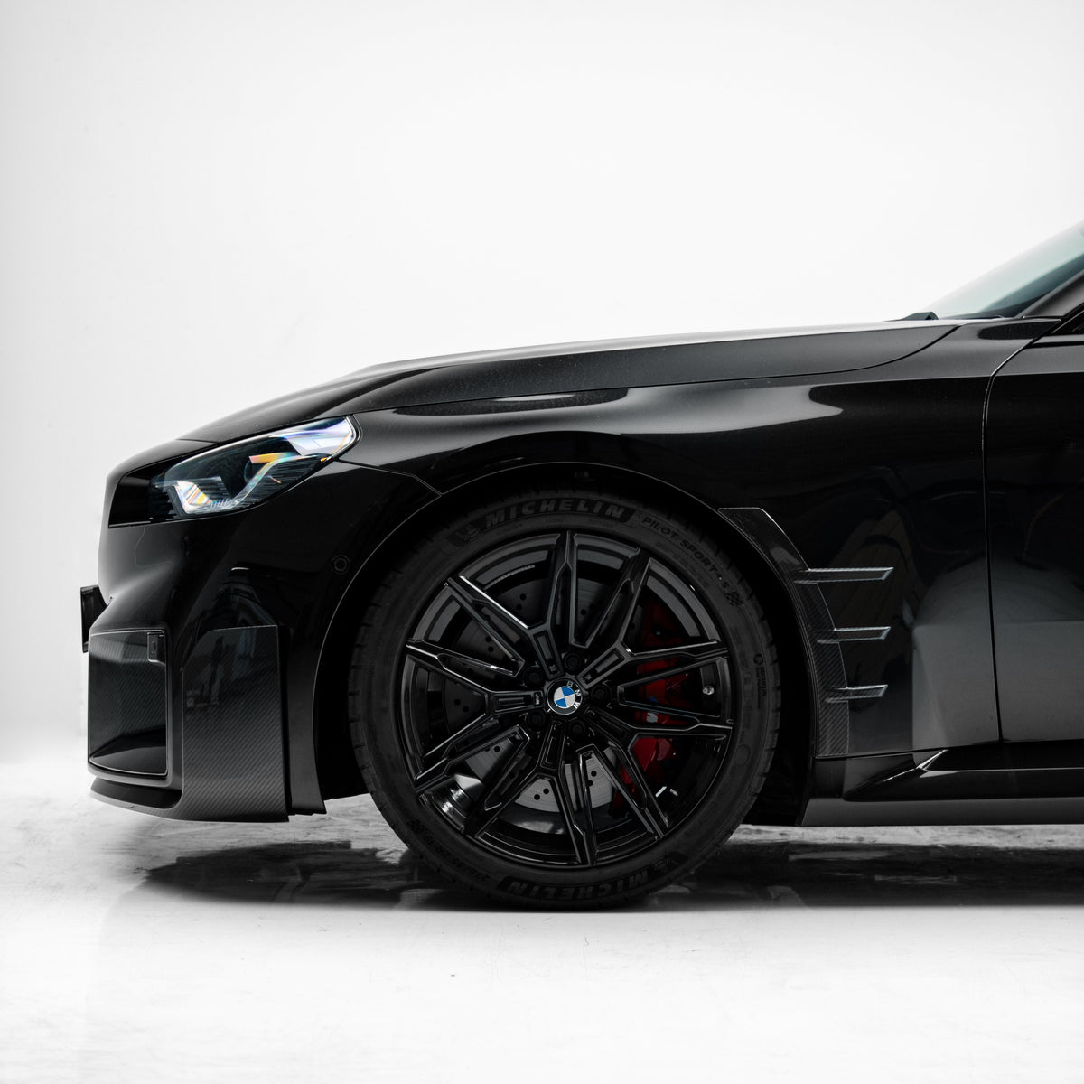 M Performance Style Pre Pregged Dry Carbon Fiber Front Fender Arch Trim Set for BMW M2 G87 2023+ – image 7