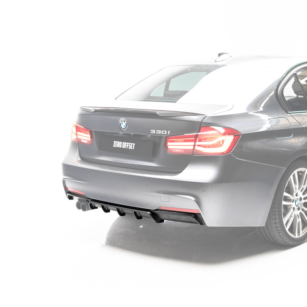 M Performance Style Rear Diffuser for BMW 3 Series (F30) 12-18 – image 2