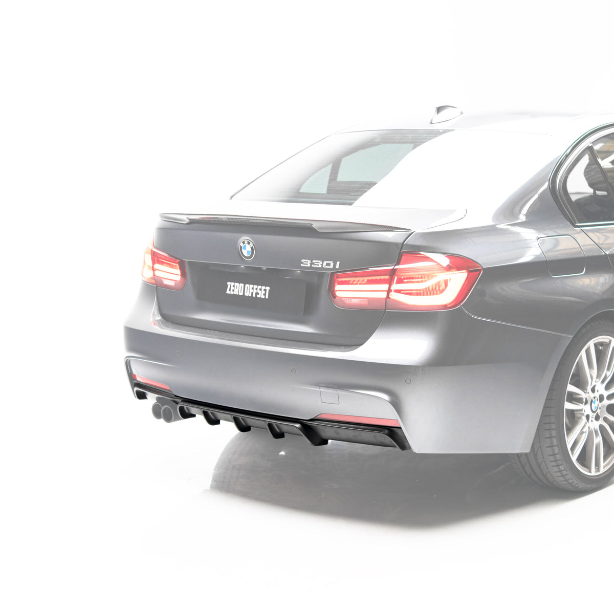 M Performance Style Rear Diffuser for BMW 3 Series (F30) 12-18 – image 2