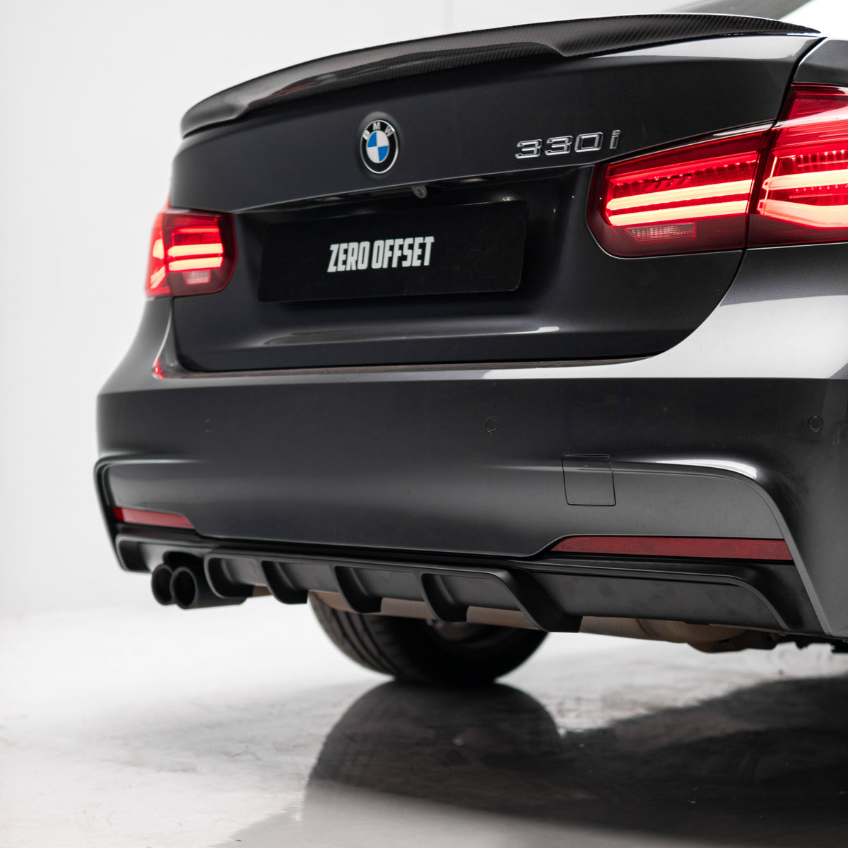 M Performance Style Rear Diffuser for BMW 3 Series (F30) 12-18 – image 3
