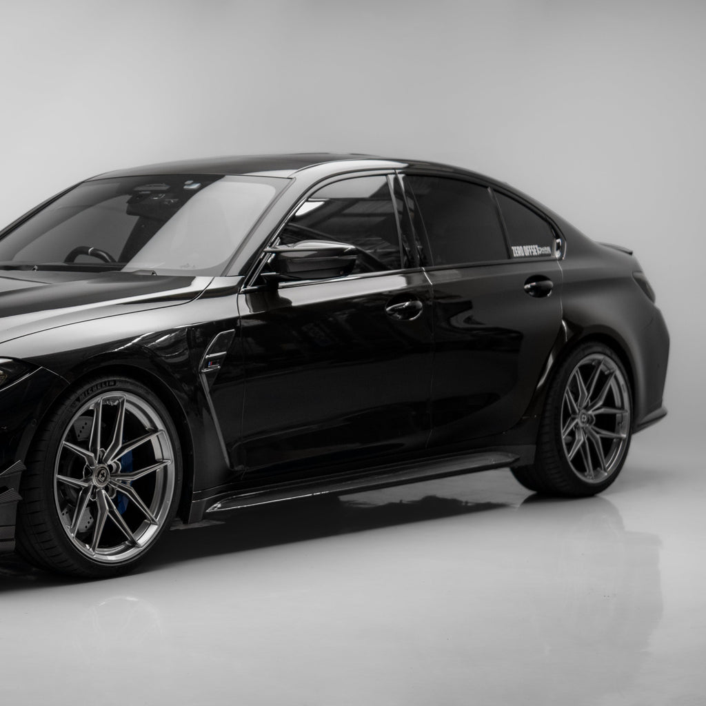 OEM Style Pre Pregged Dry Carbon Side Skirts for BMW M3 G80 G81 2020+ – image 3
