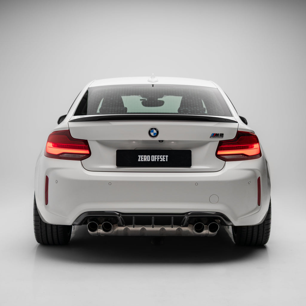 M Performance Style Carbon Fiber Rear Diffuser Pre-Pregged Dry Carbon Fiber for BMW M2 F87 2016-2021 – image 3