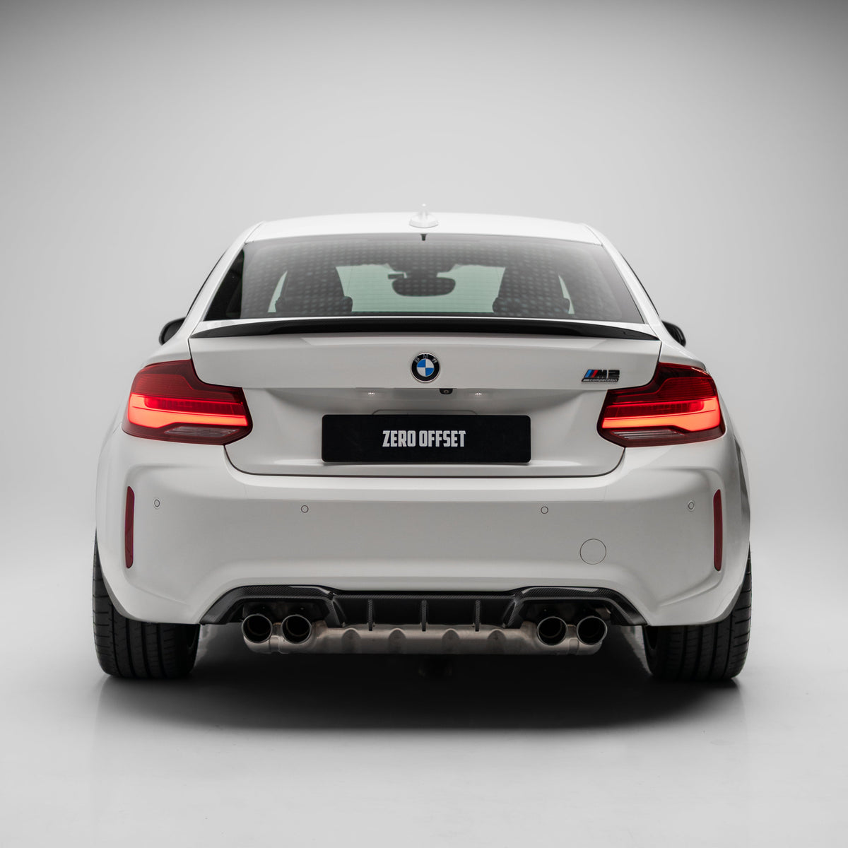 M Performance Style Carbon Fiber Rear Diffuser Pre-Pregged Dry Carbon Fiber for BMW M2 F87 2016-2021 – image 3