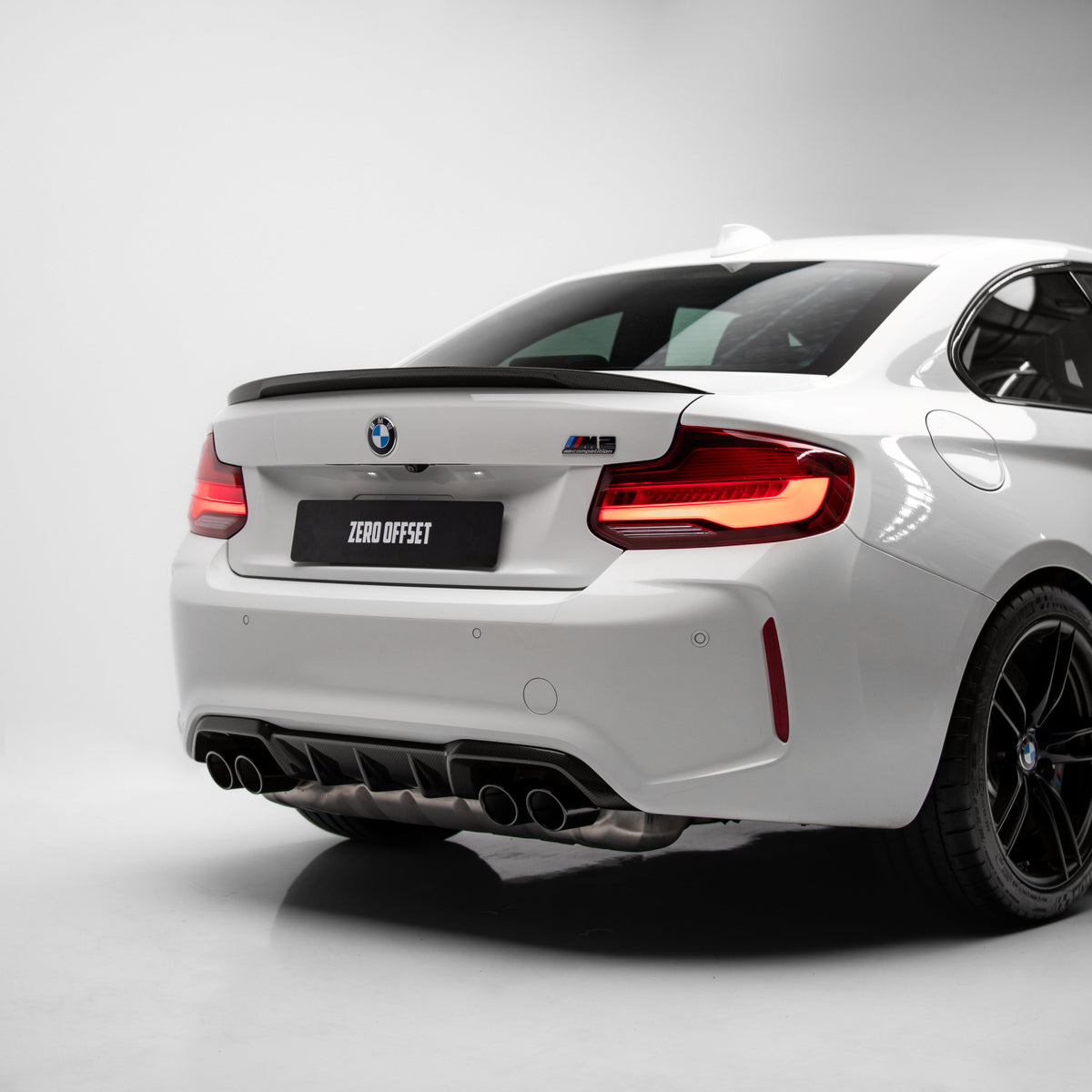 M Performance Style Carbon Fiber Rear Diffuser Pre-Pregged Dry Carbon Fiber for BMW M2 F87 2016-2021 – image 2
