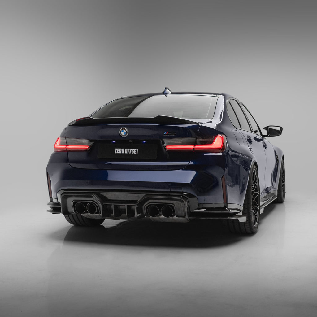 BMW G80 G81 M3 Dry Carbon Fiber Rear Diffuser V1 2020+ – image 12