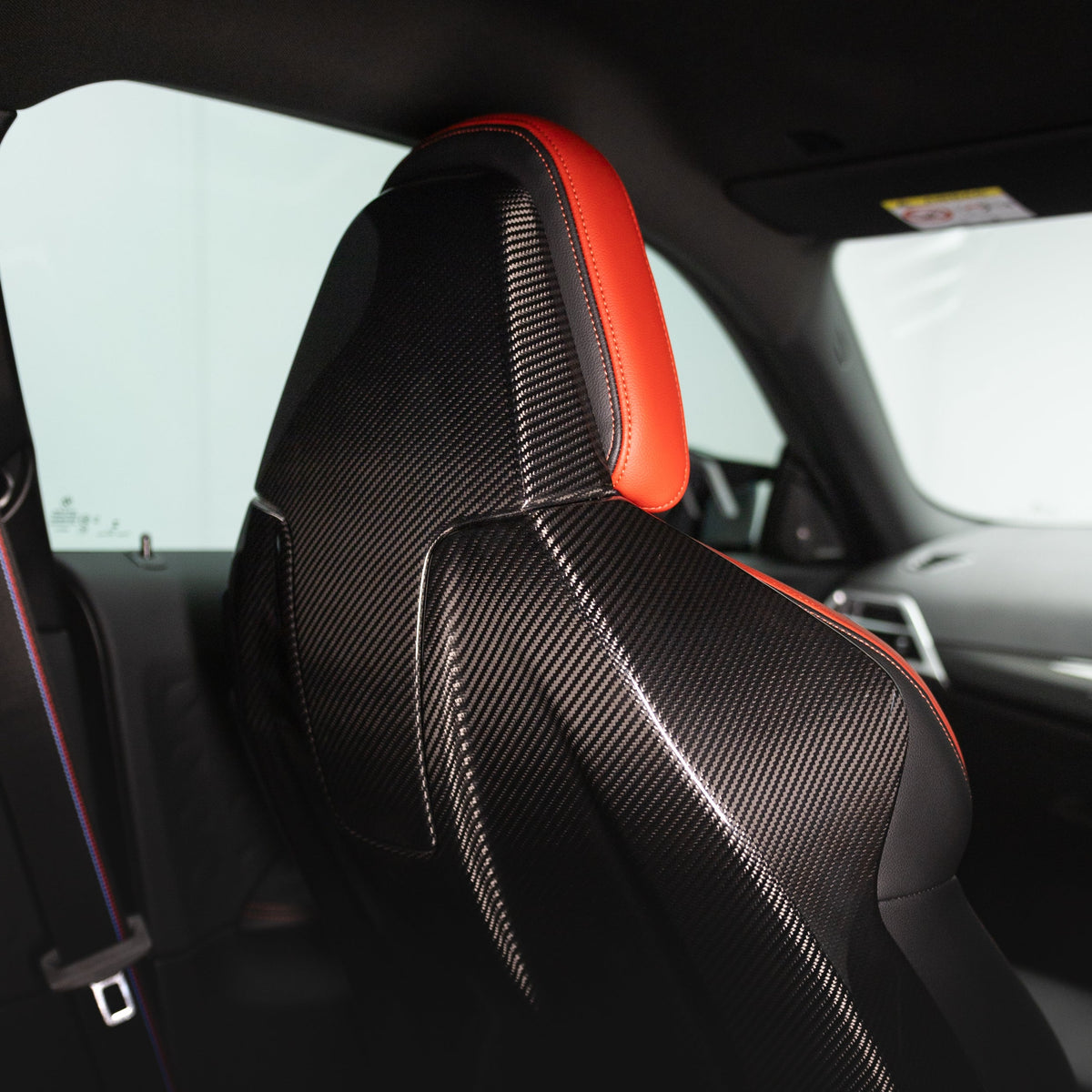 OEM Style Pre Pregged Dry Carbon Fiber Full Backrest Cover for BMW 2 Series G42 / M2 G87 / M4 G82 2022+ – Photo 3