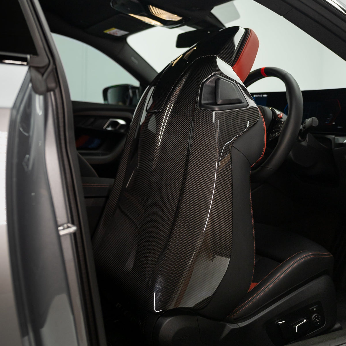 OEM Style Pre Pregged Dry Carbon Fiber Full Backrest Cover for BMW 2 Series G42 / M2 G87 / M4 G82 2022+ – Photo 6