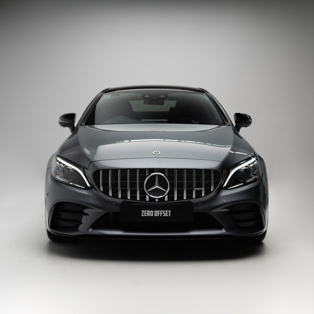 AMG Panamericana Style Grille for Mercedes-Benz C Class (AMG Line) C205/W205 2019-2022 - Silver – image 6