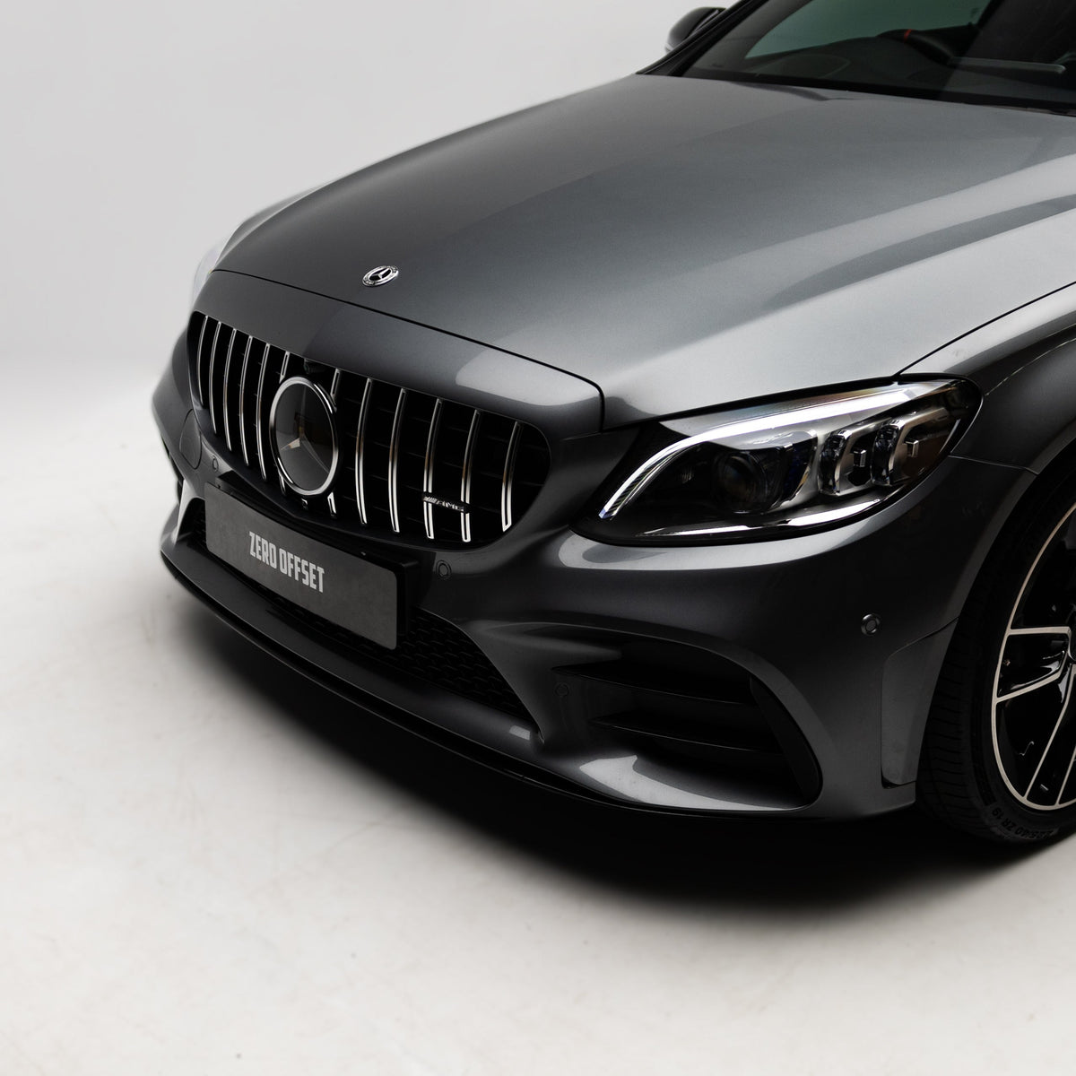 AMG Panamericana Style Grille for Mercedes-Benz C Class (AMG Line) C205/W205 2019-2022 - Silver – image 7