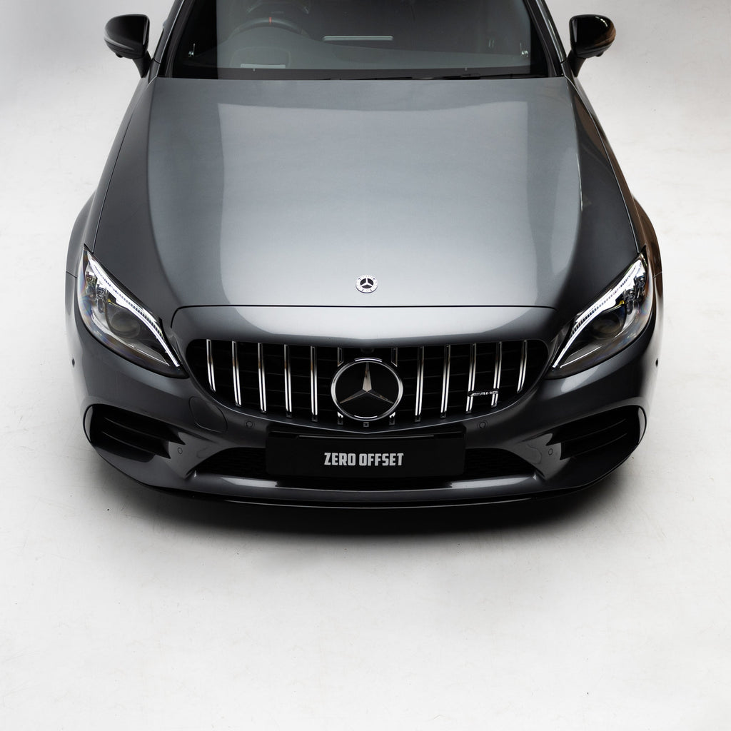 AMG Panamericana Style Grille for Mercedes-Benz C Class (AMG Line) C205/W205 2019-2022 - Silver – image 9