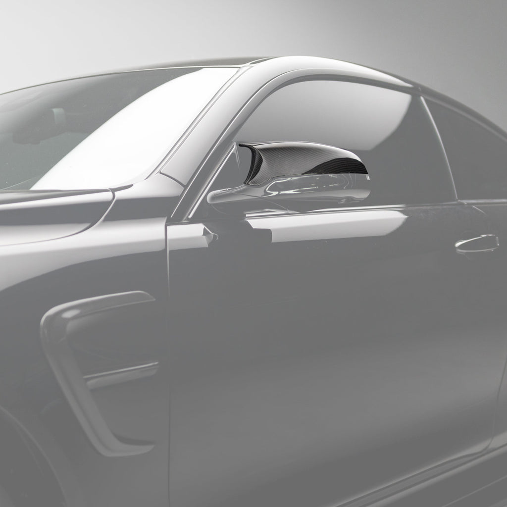 M-Performance Style Pre Pregged Dry Carbon Fiber Mirrors Caps for BMW M2 Comp F87 / M3 F80 / M4 F82 F83