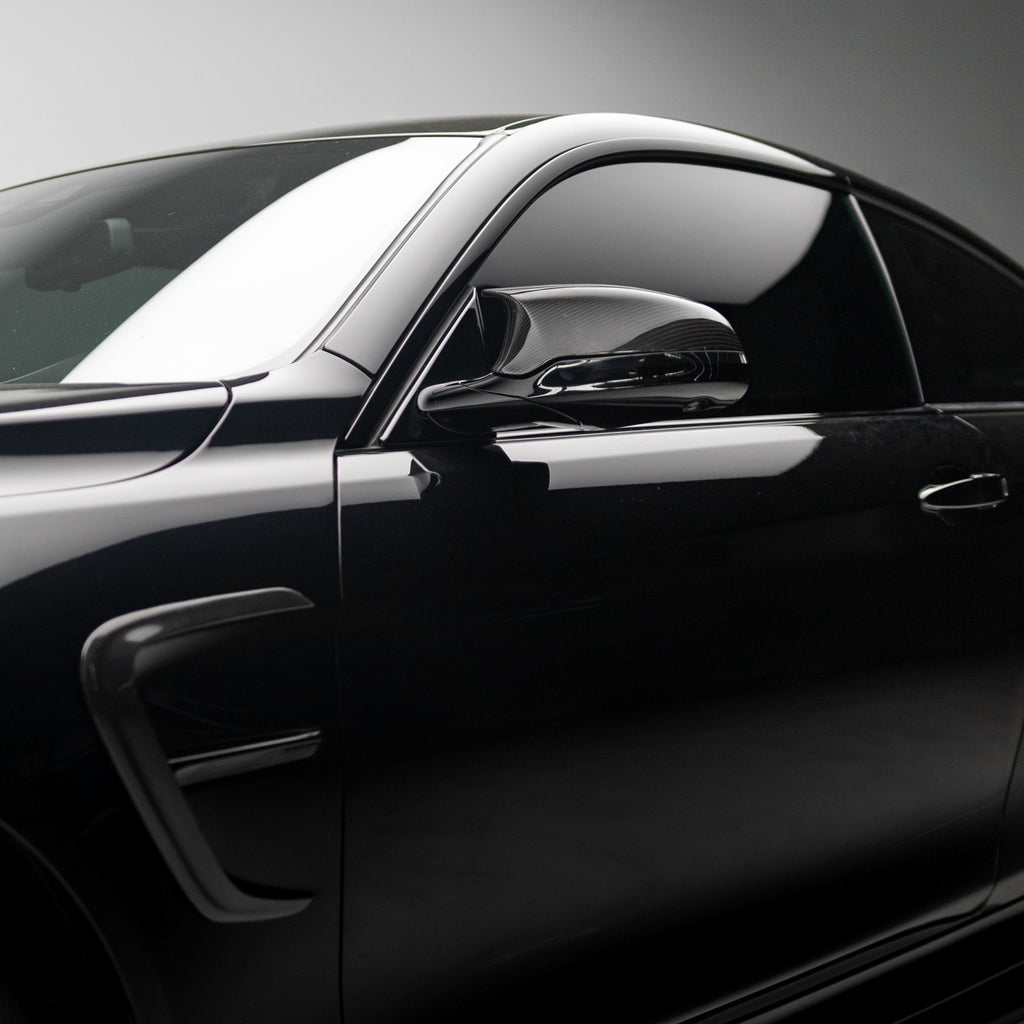 M-Performance Style Pre Pregged Dry Carbon Fiber Mirrors Caps for BMW M2 Comp F87 / M3 F80 / M4 F82 F83 – image 2