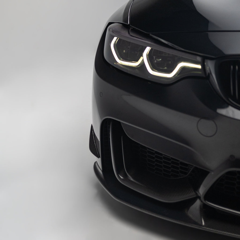 BMW M3 F80 & M4 F82 Carbon Fiber Front Bumper Canards 2013-2020 – image 9