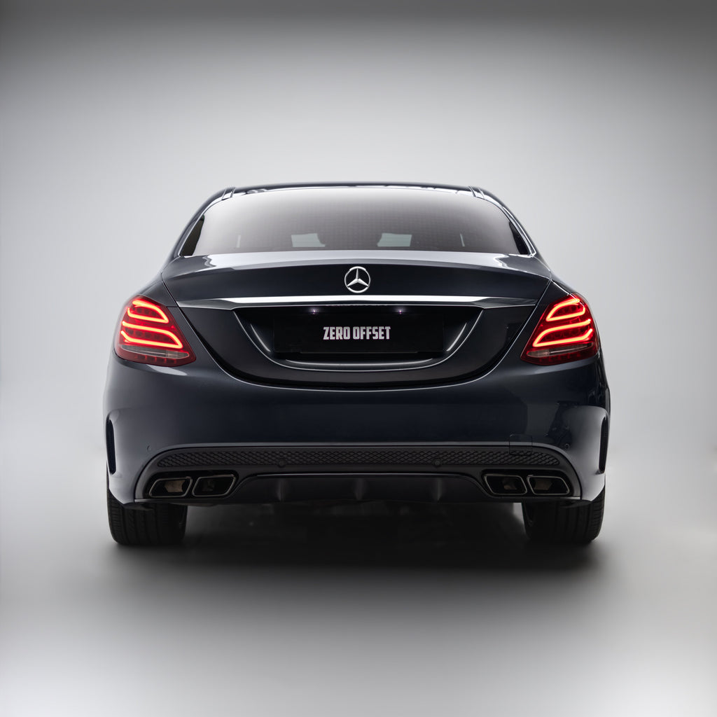 AMG Style Rear Diffuser & Exhaust Tips for Mercedes-Benz C Class W205 Sedan / S205 Wagon 2015-2018 – image 4