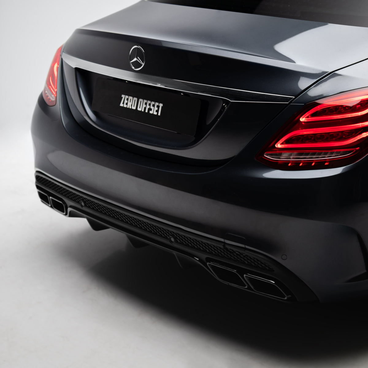 AMG Style Rear Diffuser & Exhaust Tips for Mercedes-Benz C Class W205 Sedan / S205 Wagon 2015-2018 – image 3