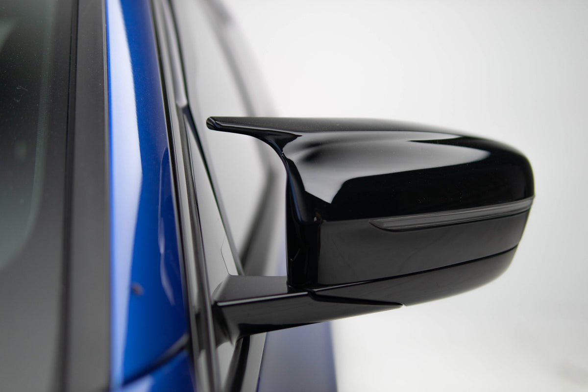 M Performance Style Gloss Black Mirror Caps for BMW 5 Series G30 G14 / 8 Series G15 G16 – image 3