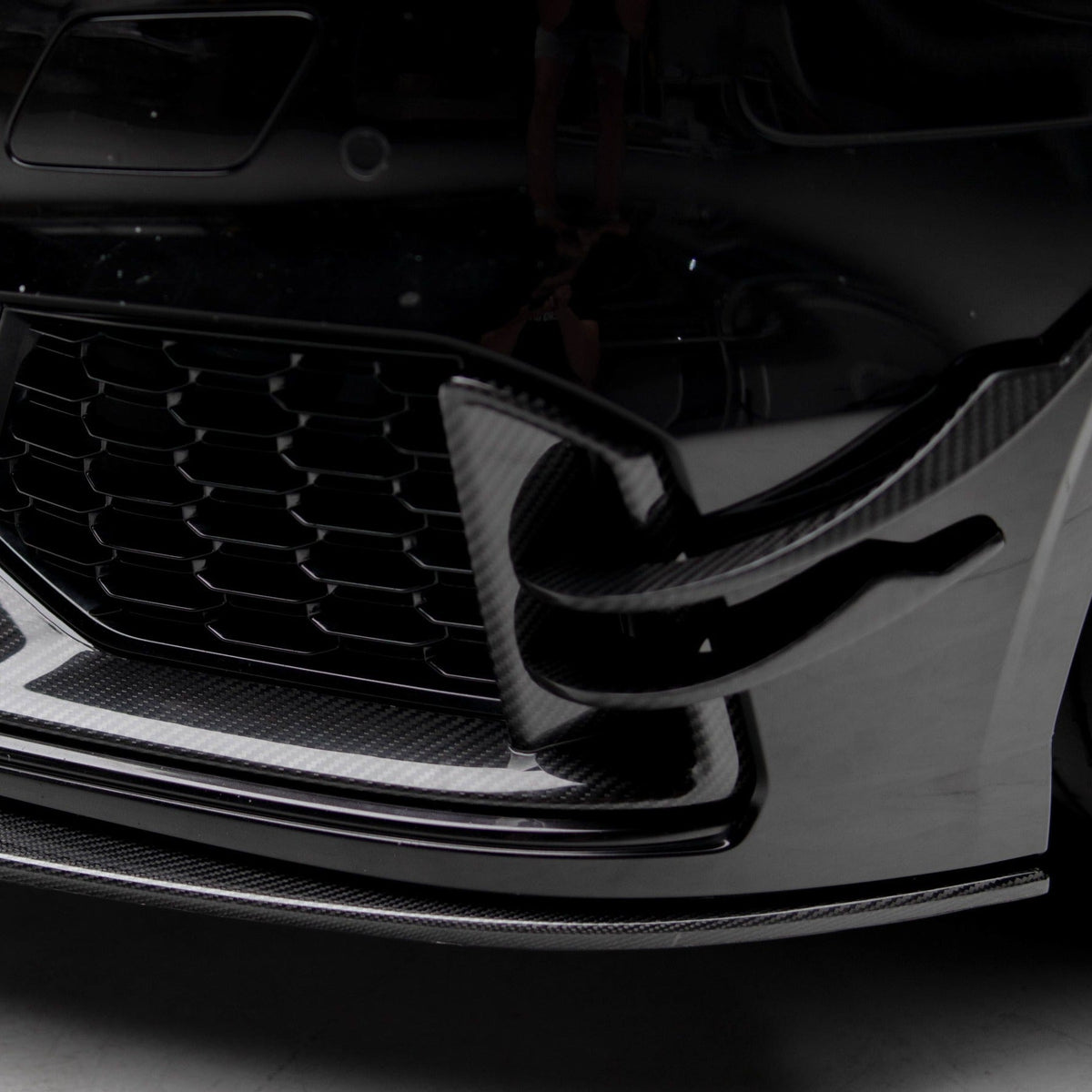 ZO Exclusive Front Bumper Canards for Audi RS3 17-21 (8V) [SEDAN] (Carbon Fibre) – image 2
