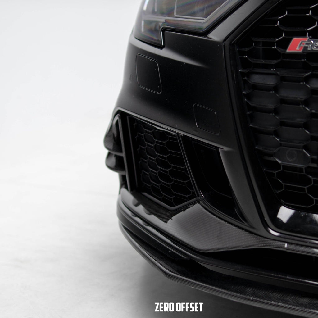 ZO Exclusive Front Bumper Canards for Audi RS3 17-21 (8V) [SEDAN] (Carbon Fibre) – image 4