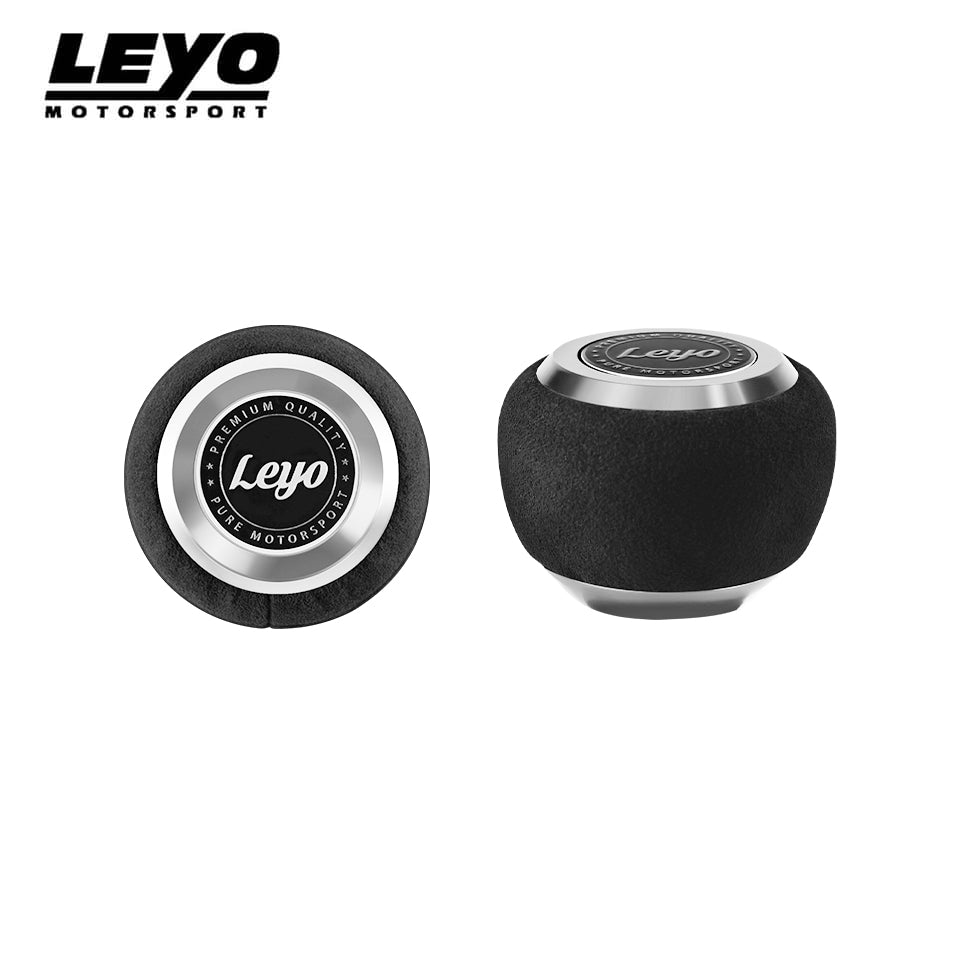 Black Alcantara DSG Shift Knob Silver Anodized - Volkswagen Audi Skoda – image 7