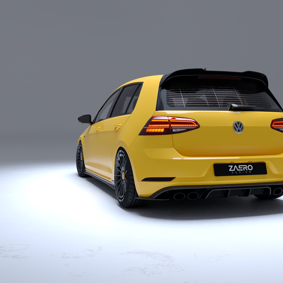 EVO-1 Rear Diffuser for Volkswagen Golf MK7.5R 2018-2021 – image 4