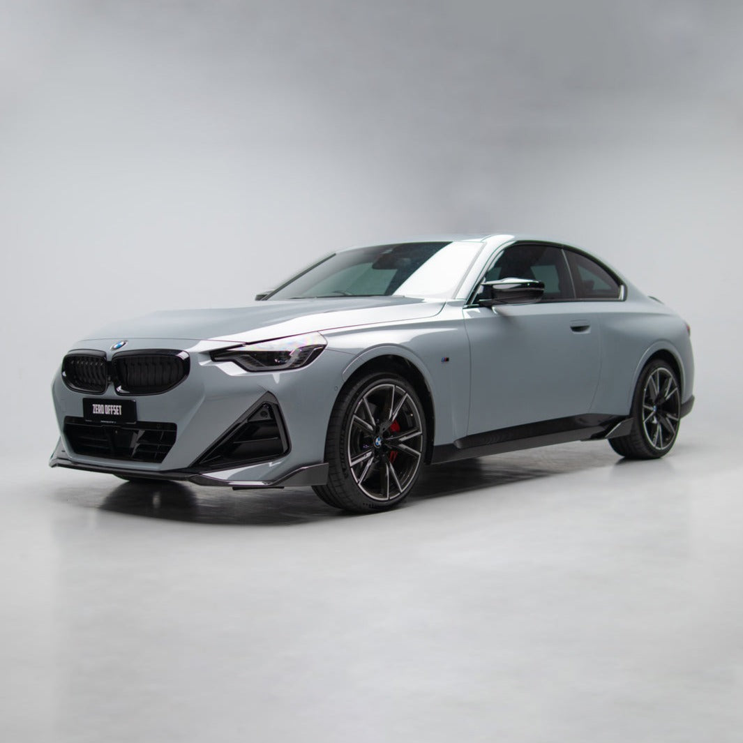M Performance Style Pre Pregged Dry Carbon Fiber Side Skirts for BMW 2 Series Coupe G42 2021+ – image 4