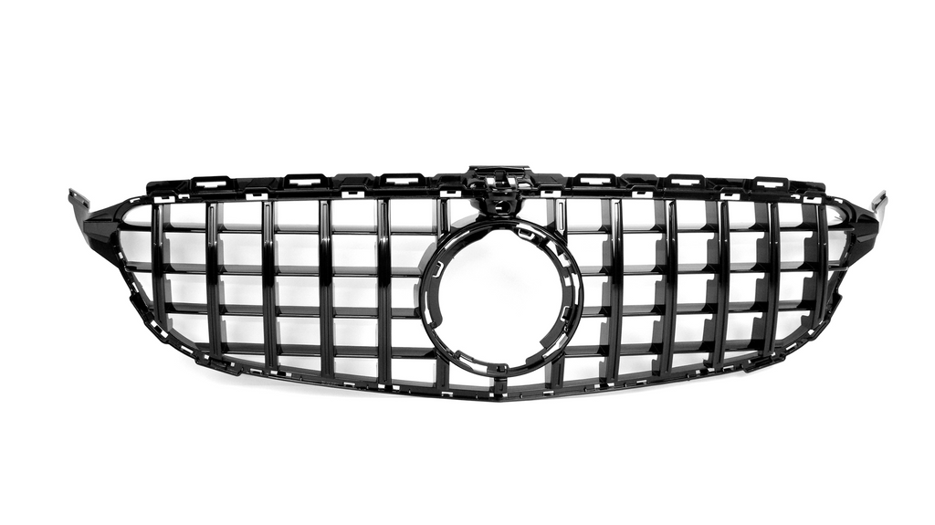 AMG Panamericana Style Grille for Mercedes-Benz C Class (AMG Line) C205/W205 2019-2022 - Black – image 7
