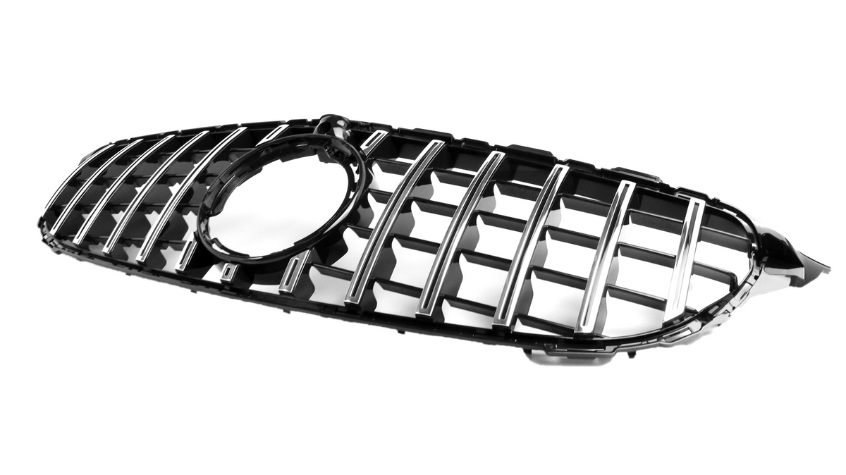 AMG Panamericana Style Grille for Mercedes-Benz C Class (AMG Line) C205/W205 2019-2022 - Silver – image 13