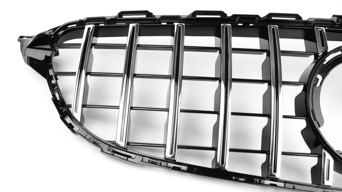 AMG Panamericana Style Grille for Mercedes-Benz C Class (AMG Line) C205/W205 2019-2022 - Silver – image 16