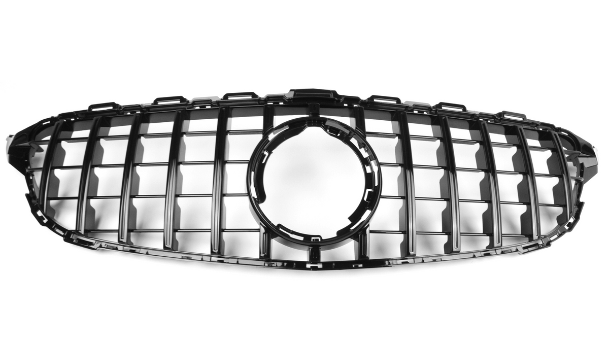 AMG Panamericana Style Grille for Mercedes-Benz C Class (AMG Line) C205/W205 2019-2022 - Black – image 9