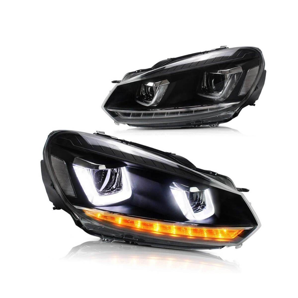 2008-2013 VW Golf MK7R Style Sequential LED Headlights (MK6) – image 2