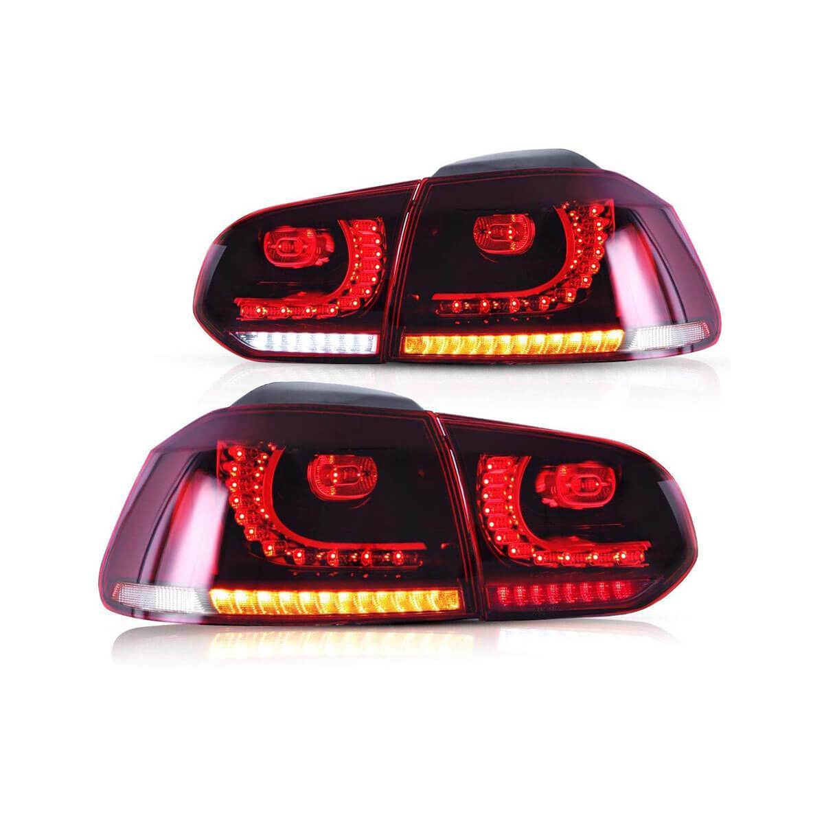 2008-2013 VW Golf MK6R Style Sequential LED Tail Lights – image 2