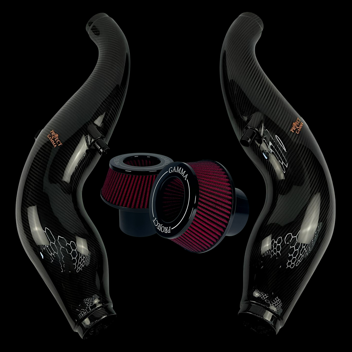 Mercedes-Benz AMG GT/GT-S/GT-R Carbon Fiber Intakes with Filters – Photo 4