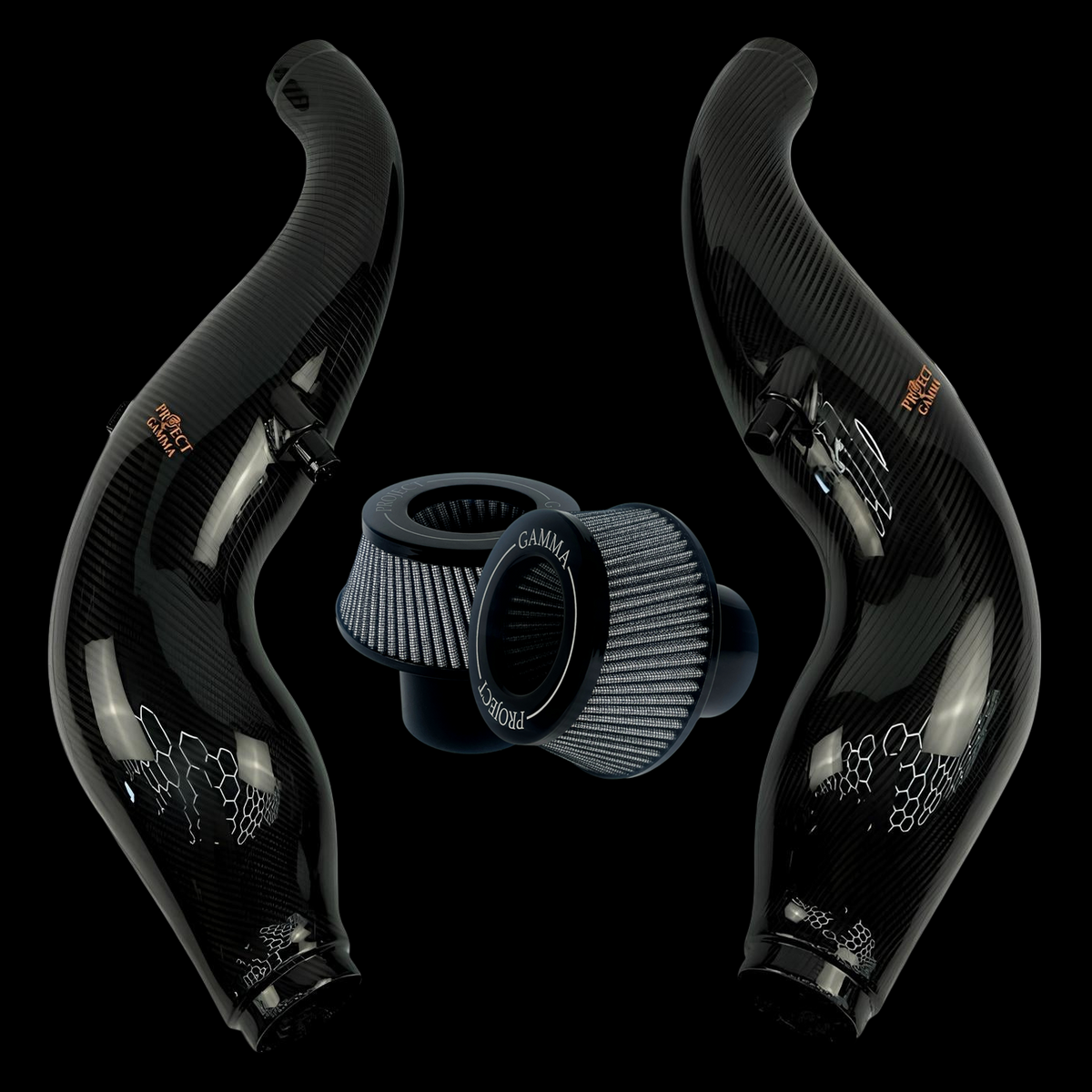 Mercedes-Benz AMG GT/GT-S/GT-R Carbon Fiber Intakes with Filters – Photo 7