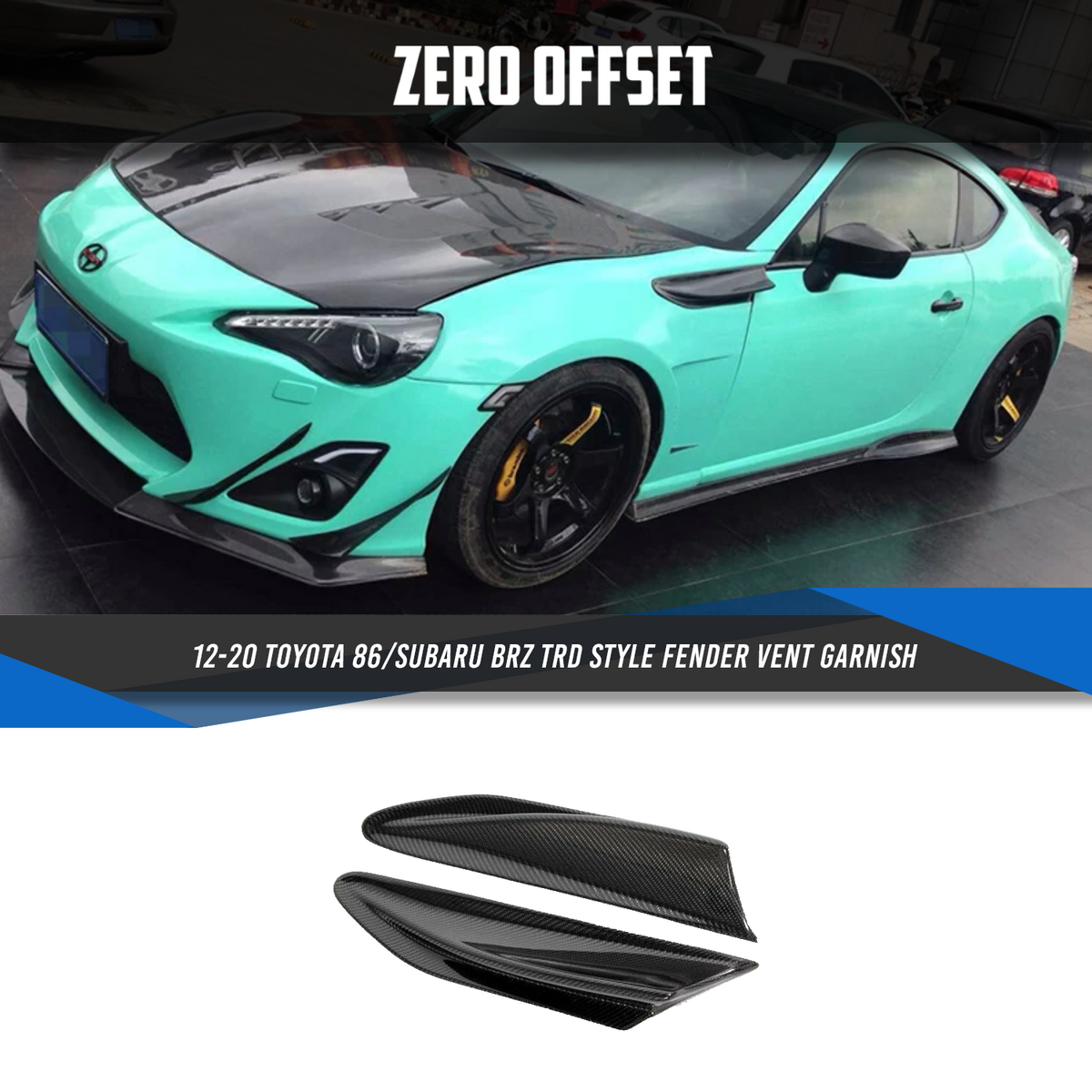 TRD Style Fender Vent Garnish for Toyota 86 (ZN6) 2012-2016 – image 10