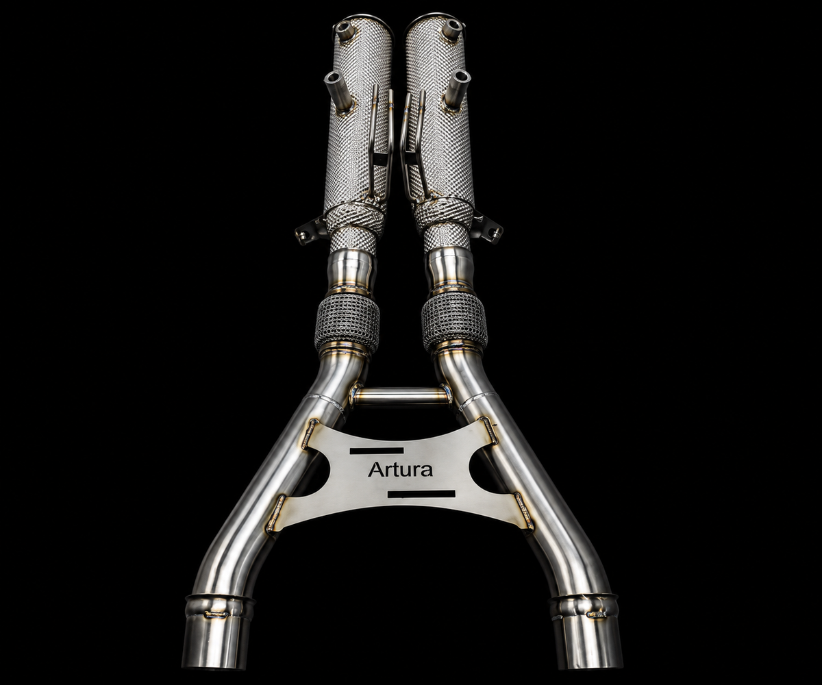 Project Gamma McLaren Artura Race X-Pipe Exhaust System & Downpipes