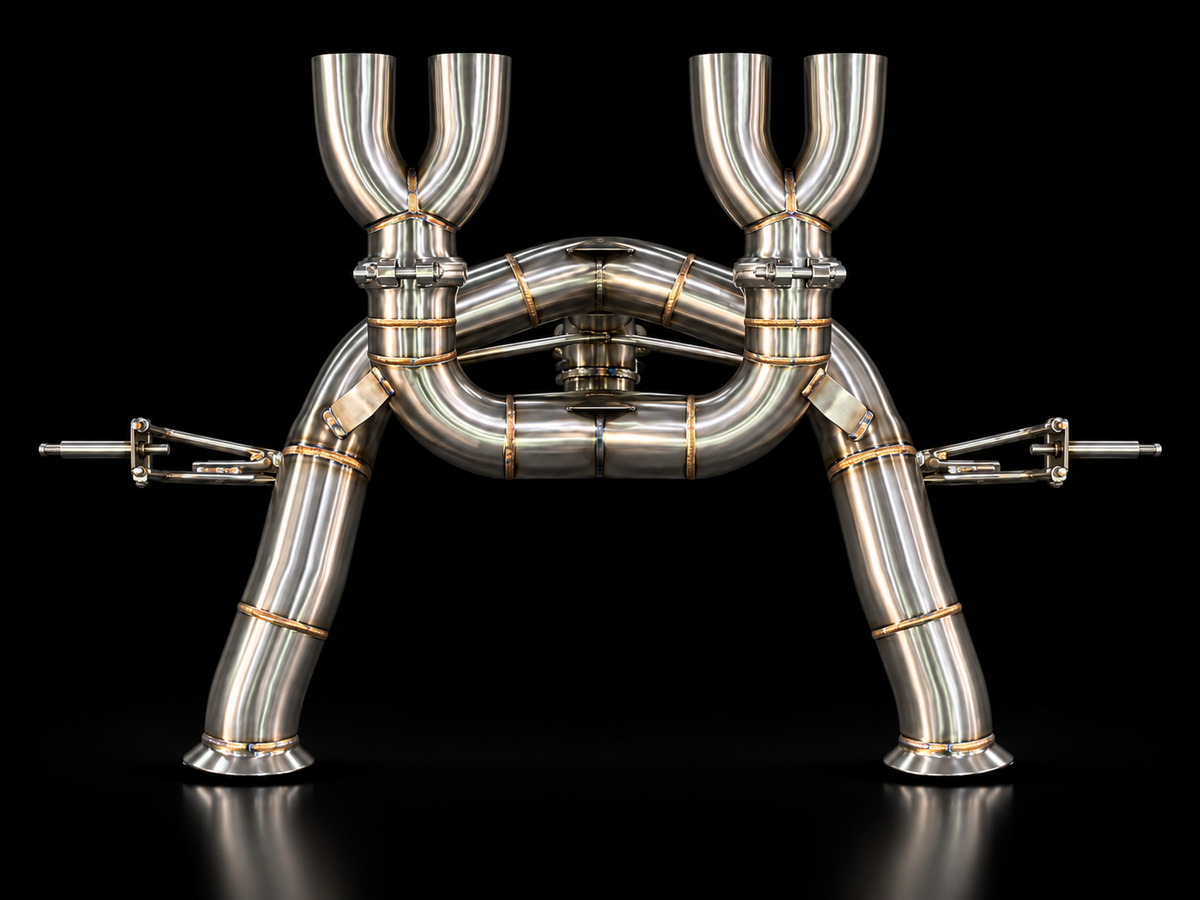 Project Gamma Lamborghini Revuelto Race Exhaust System | Catless Downpipes + Stainless Steel Exhaust – Photo 2