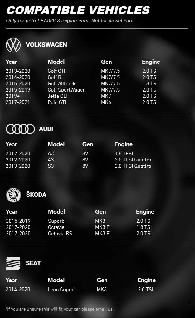 Turbo Muffler Delete Black - Audi A3 S3 8V / TT 8S /Volkswagen Golf GTI R MK7 MK7.5 1.8 2.0T – image 10