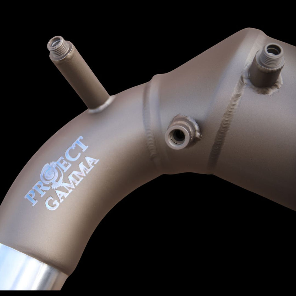 Porsche 992 3.0L Stainless Steel Downpipe – Detail
