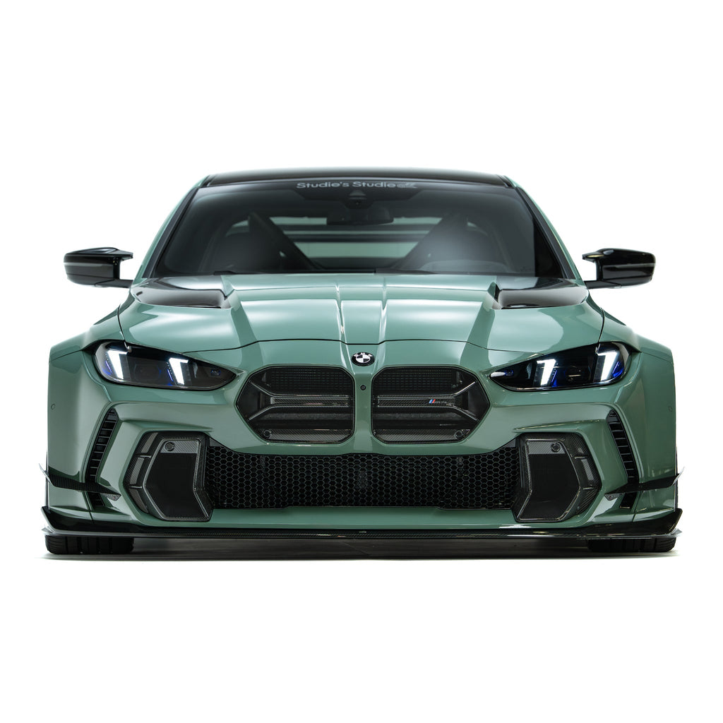 BMW G80 G81 M3/G82 G83 M4 Front Bumper Dry Carbon Fiber Grille & Duct Vents for ADRO V2 Front Bumper 2020+ – image 2