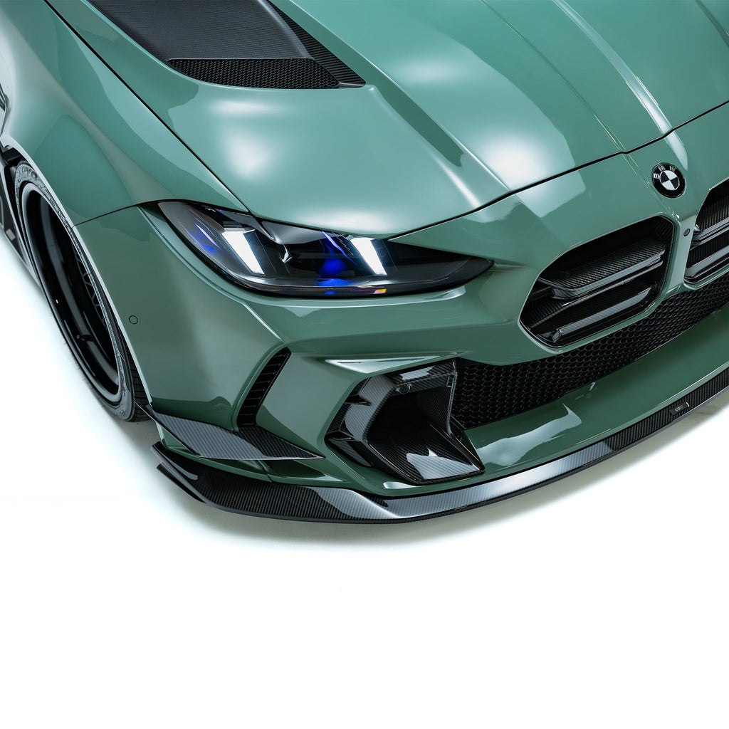 BMW G80 G81 M3/G82 G83 M4 Front Bumper Dry Carbon Fiber Grille & Duct Vents for ADRO V2 Front Bumper 2020+ – image 4
