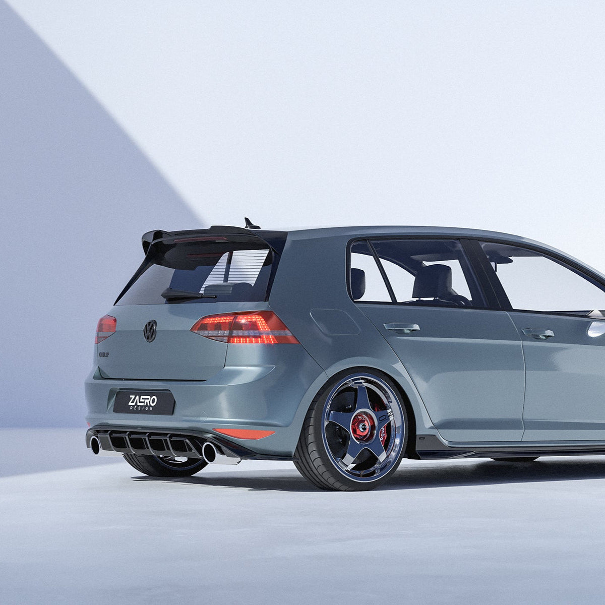 EVO-1 Rear Diffuser for Volkswagen Golf GTI MK7 2013-2017 – image 7