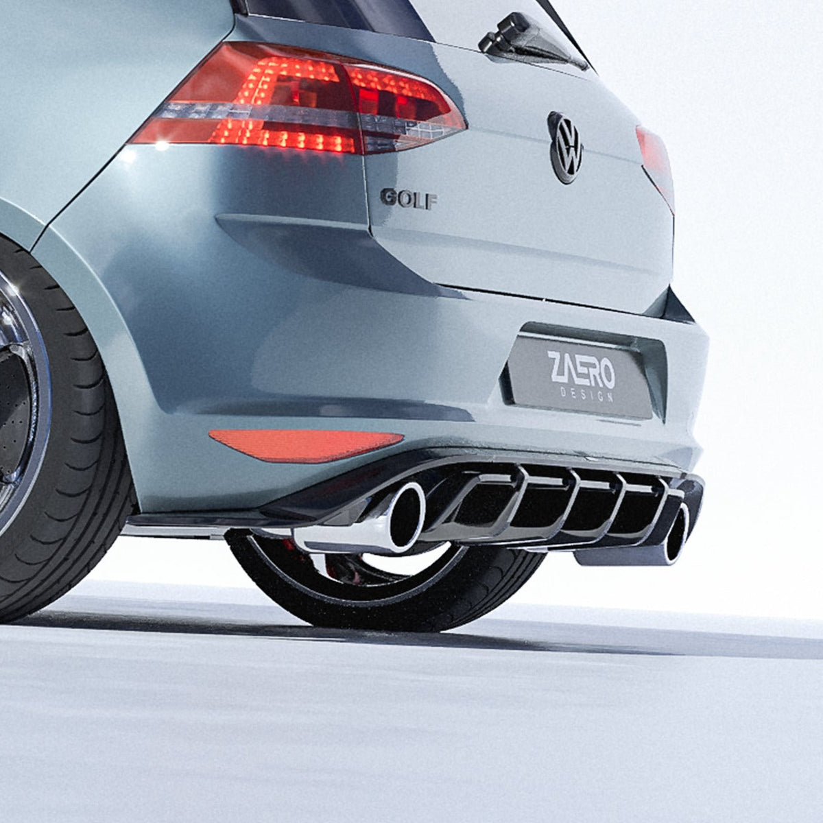 EVO-1 Rear Diffuser for Volkswagen Golf GTI MK7 2013-2017 – image 3