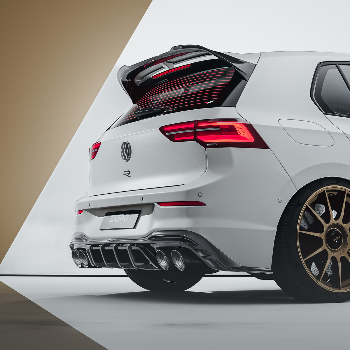 EVO-1 Rear Diffuser for Volkswagen Golf R MK8 MK8.5 2021+ – image 4