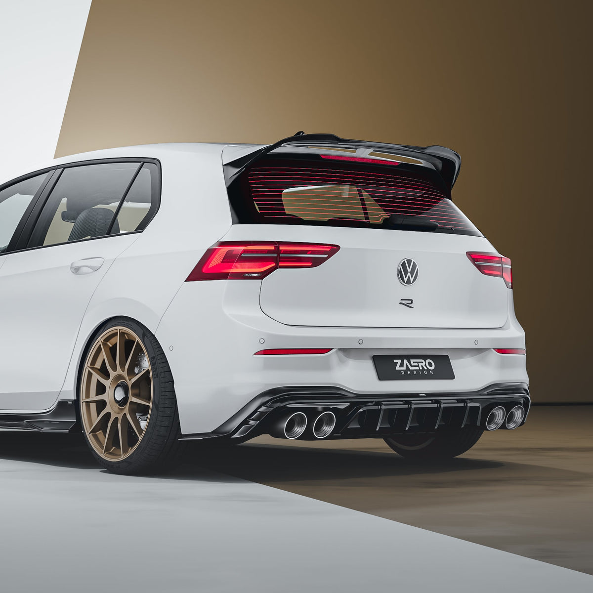 EVO-1 Rear Diffuser for Volkswagen Golf R MK8 MK8.5 2021+