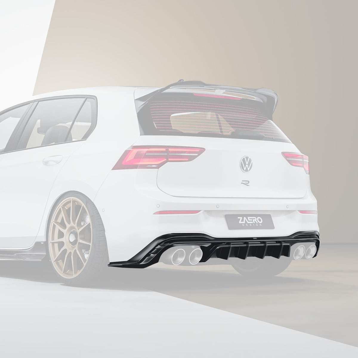EVO-1 Rear Diffuser for Volkswagen Golf R MK8 MK8.5 2021+ – image 2